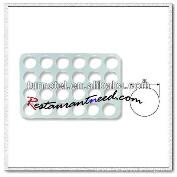 V217 Folha de biscoito de plástico para PVC de 24 furos